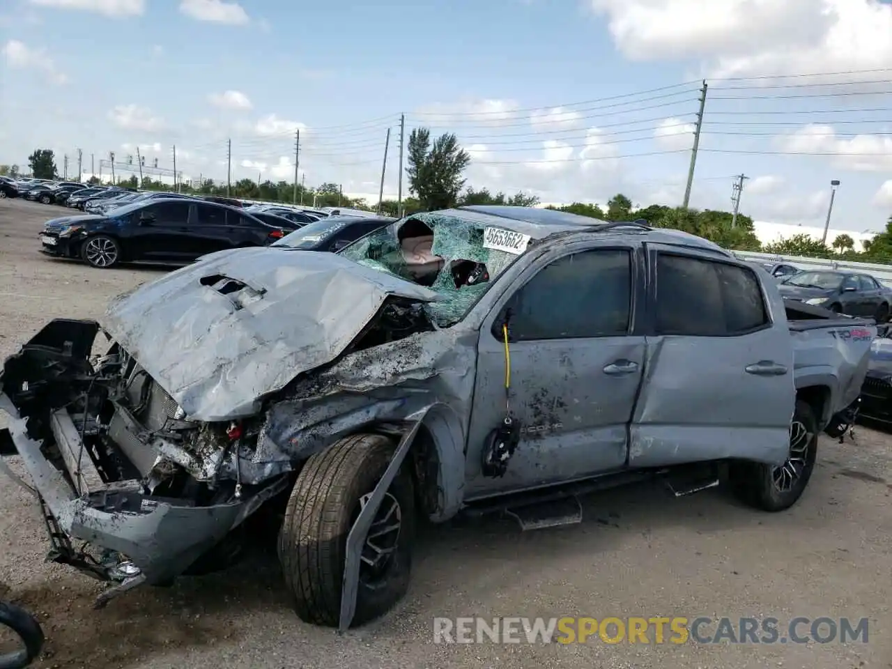 2 Photograph of a damaged car 3TMCZ5AN9MM435371 TOYOTA TACOMA 2021