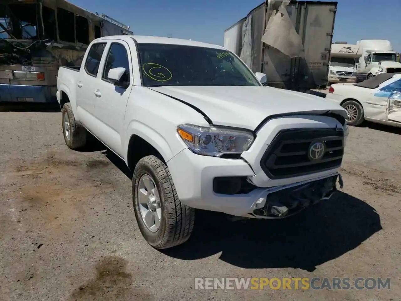 1 Photograph of a damaged car 3TMCZ5AN9MM452381 TOYOTA TACOMA 2021