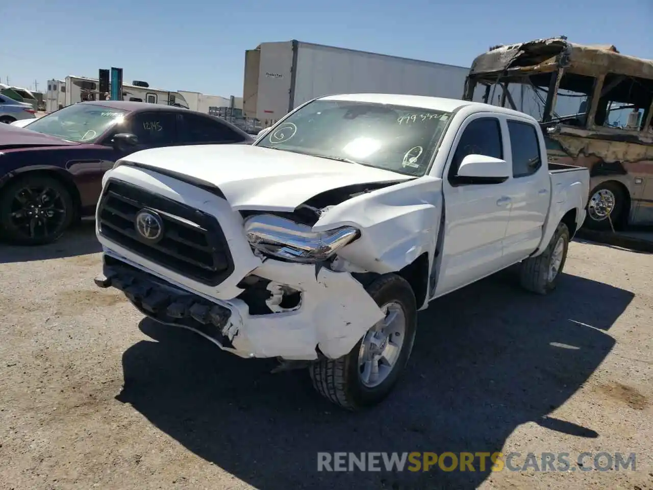 2 Photograph of a damaged car 3TMCZ5AN9MM452381 TOYOTA TACOMA 2021