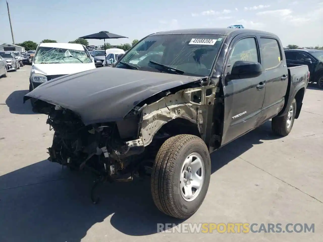 2 Photograph of a damaged car 3TMCZ5ANXMM369977 TOYOTA TACOMA 2021