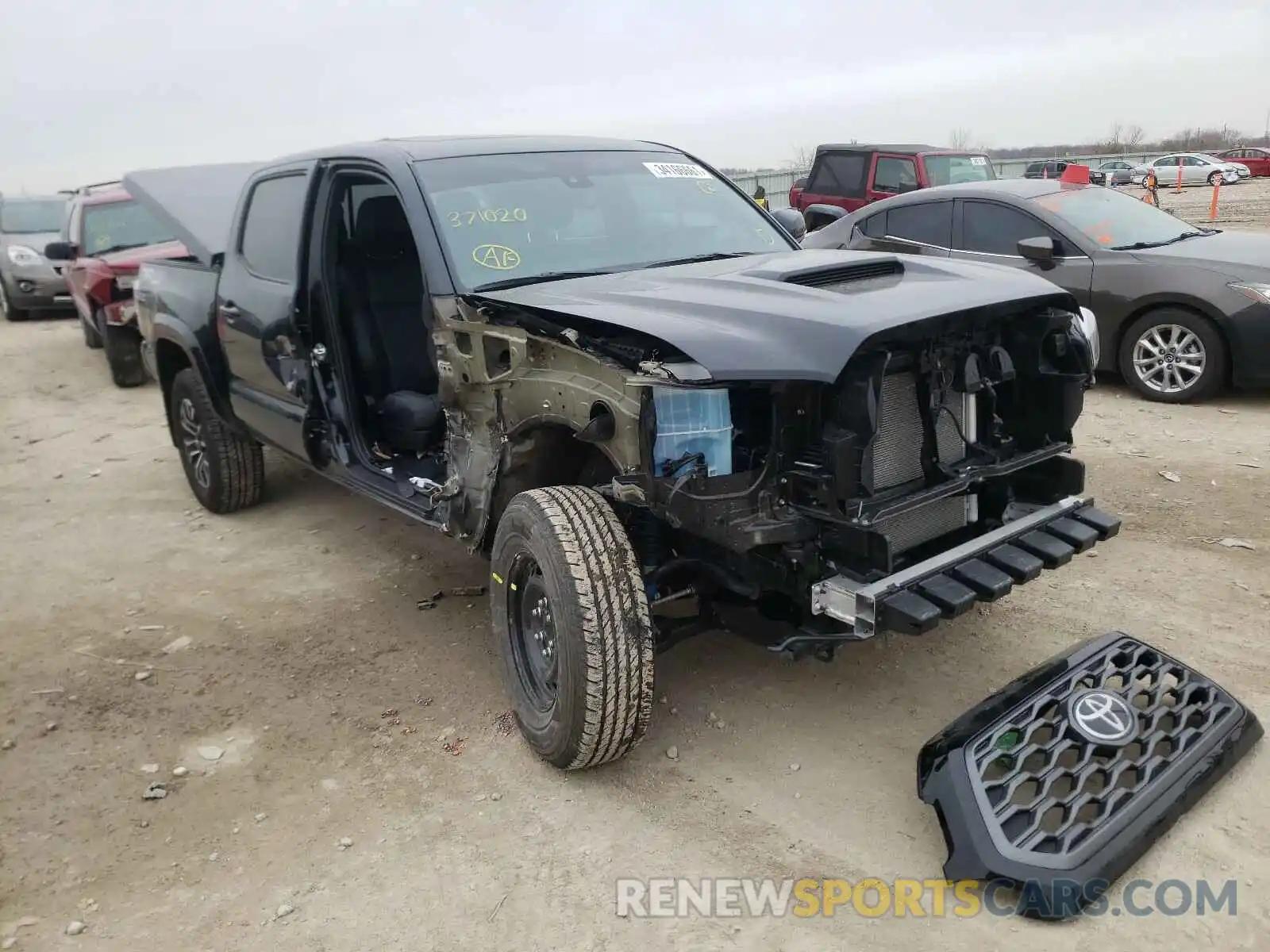 1 Photograph of a damaged car 3TMCZ5ANXMM371020 TOYOTA TACOMA 2021