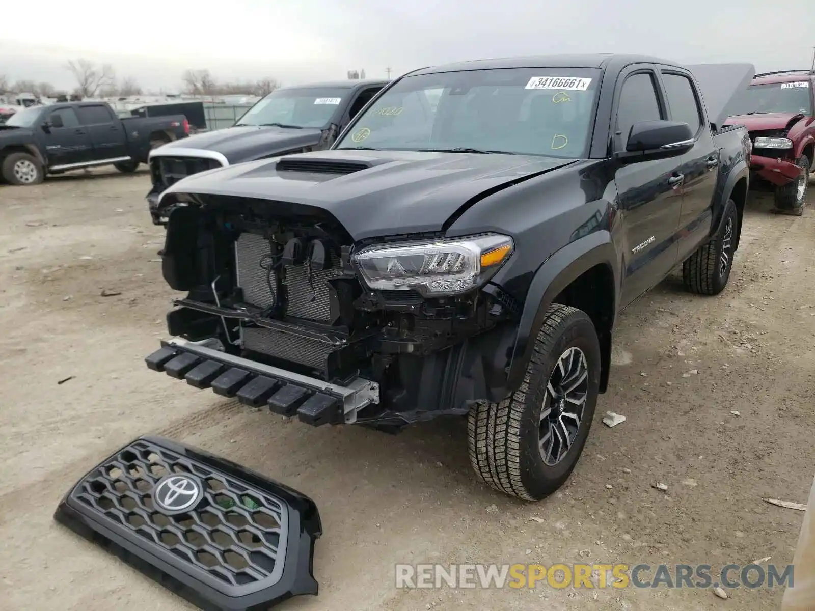 2 Photograph of a damaged car 3TMCZ5ANXMM371020 TOYOTA TACOMA 2021