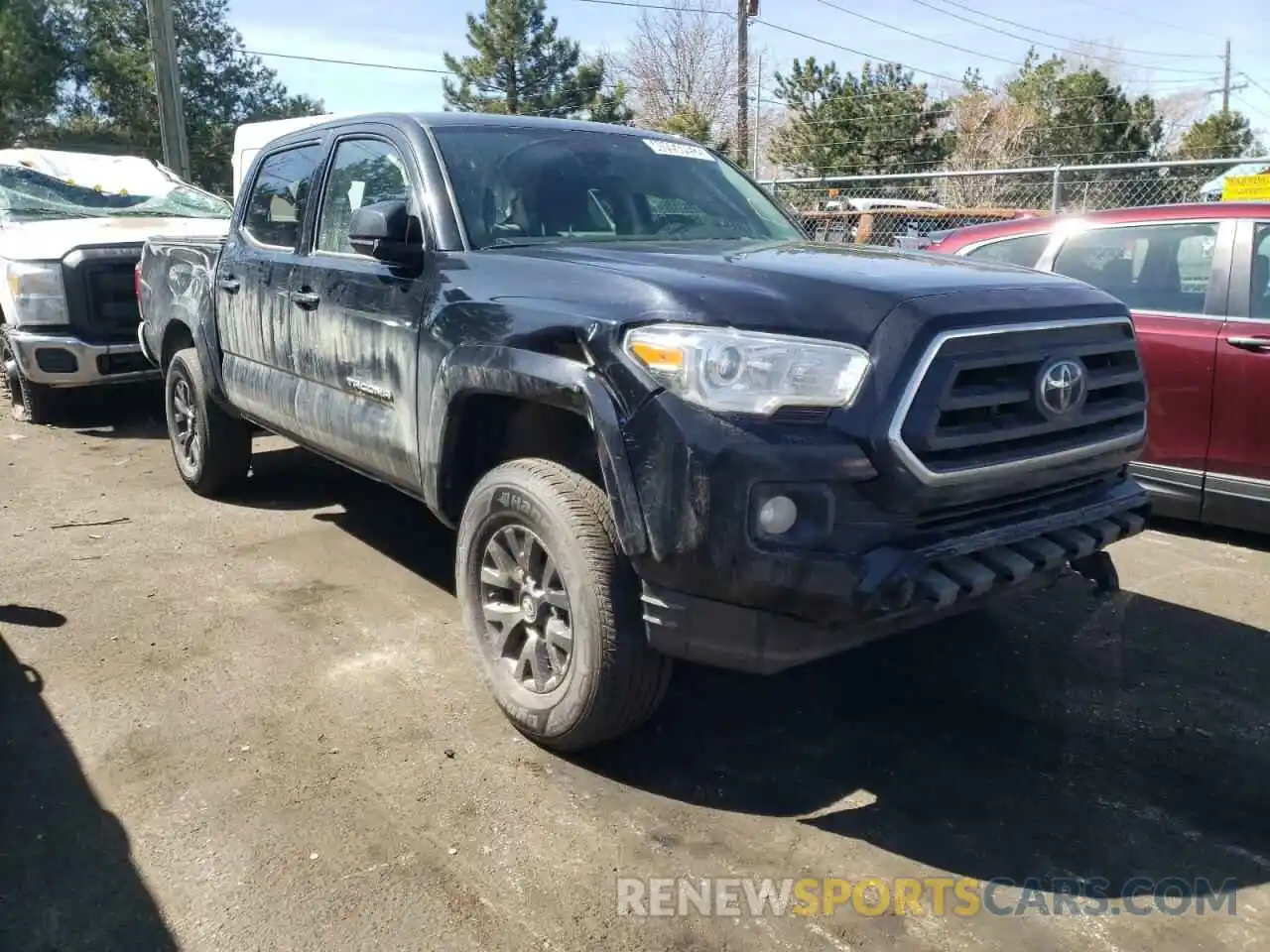 1 Photograph of a damaged car 3TMCZ5ANXMM380123 TOYOTA TACOMA 2021