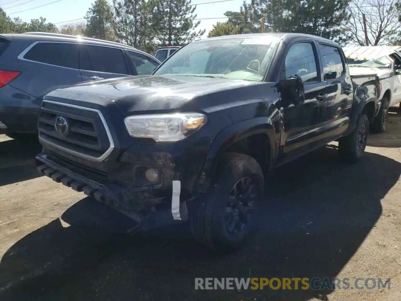 2 Photograph of a damaged car 3TMCZ5ANXMM380123 TOYOTA TACOMA 2021