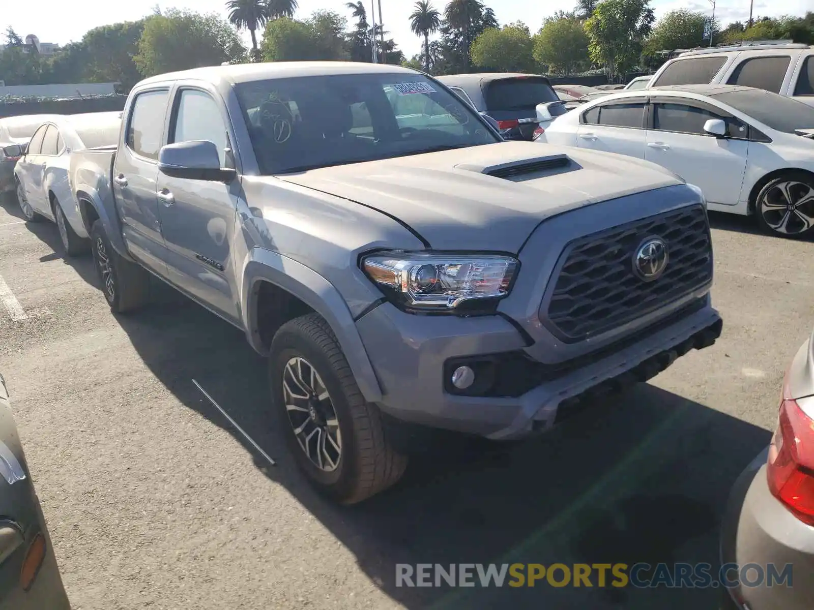 1 Photograph of a damaged car 3TMCZ5ANXMM386990 TOYOTA TACOMA 2021