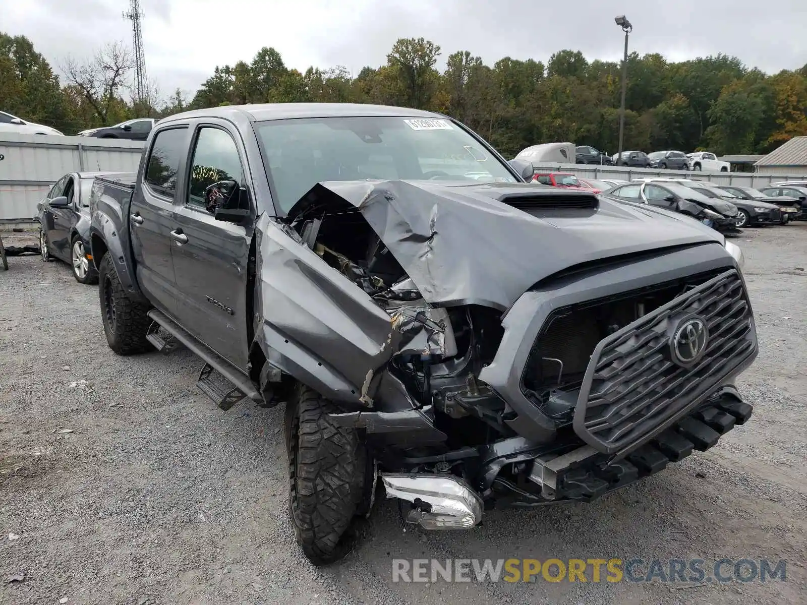 1 Photograph of a damaged car 3TMCZ5ANXMM389243 TOYOTA TACOMA 2021