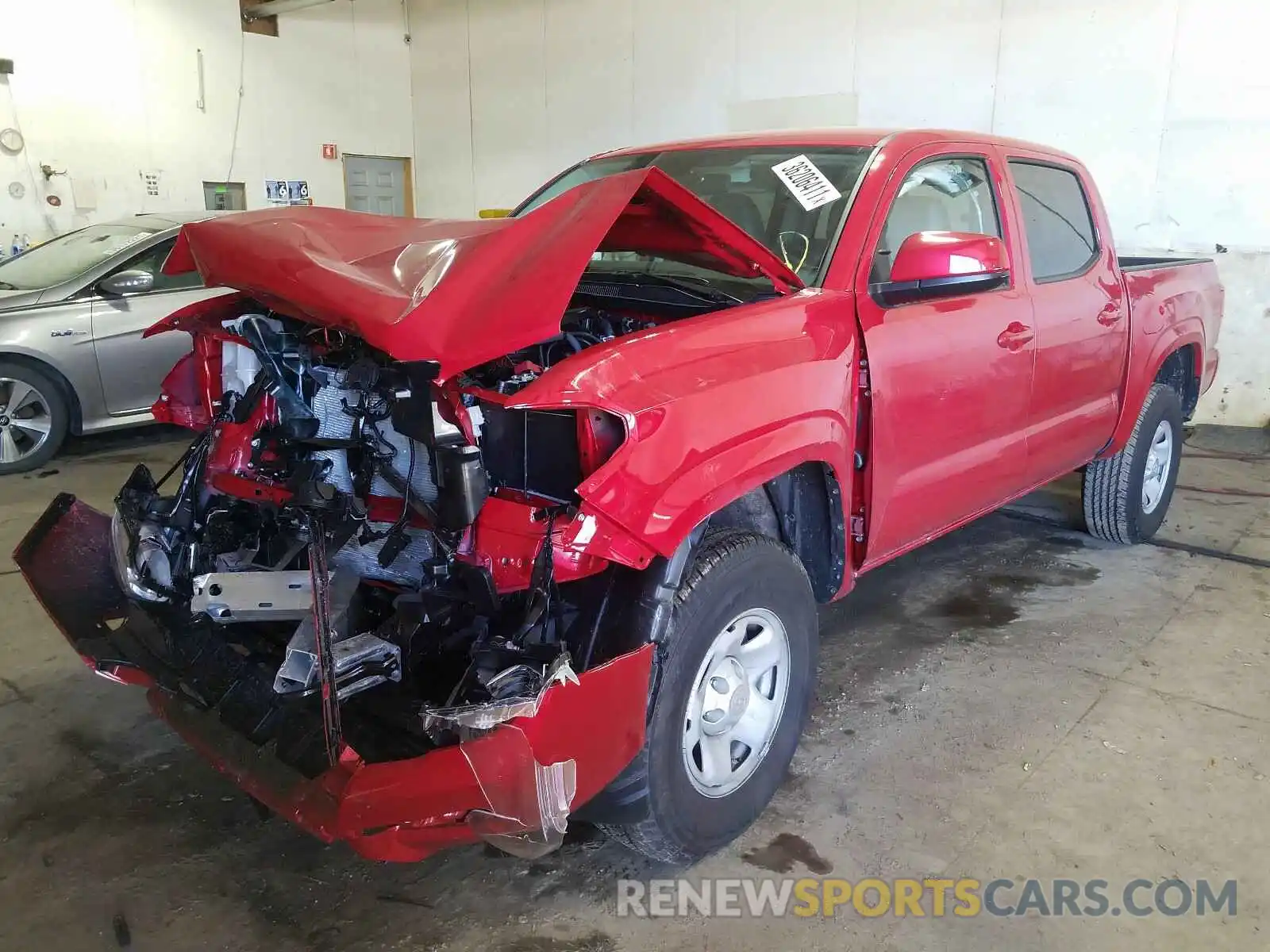 2 Photograph of a damaged car 3TMCZ5ANXMM391851 TOYOTA TACOMA 2021