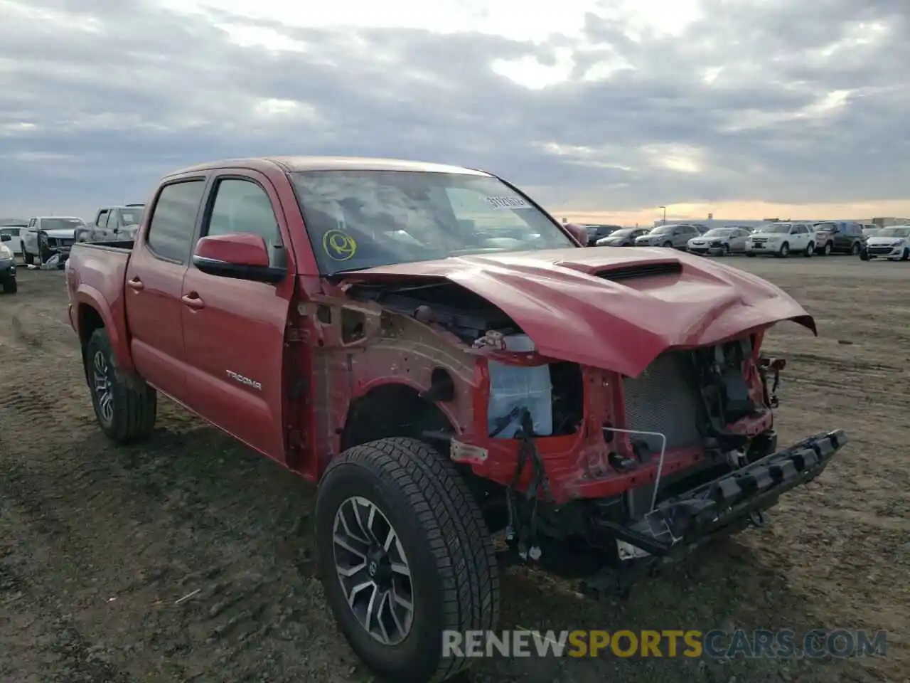 1 Photograph of a damaged car 3TMCZ5ANXMM394961 TOYOTA TACOMA 2021