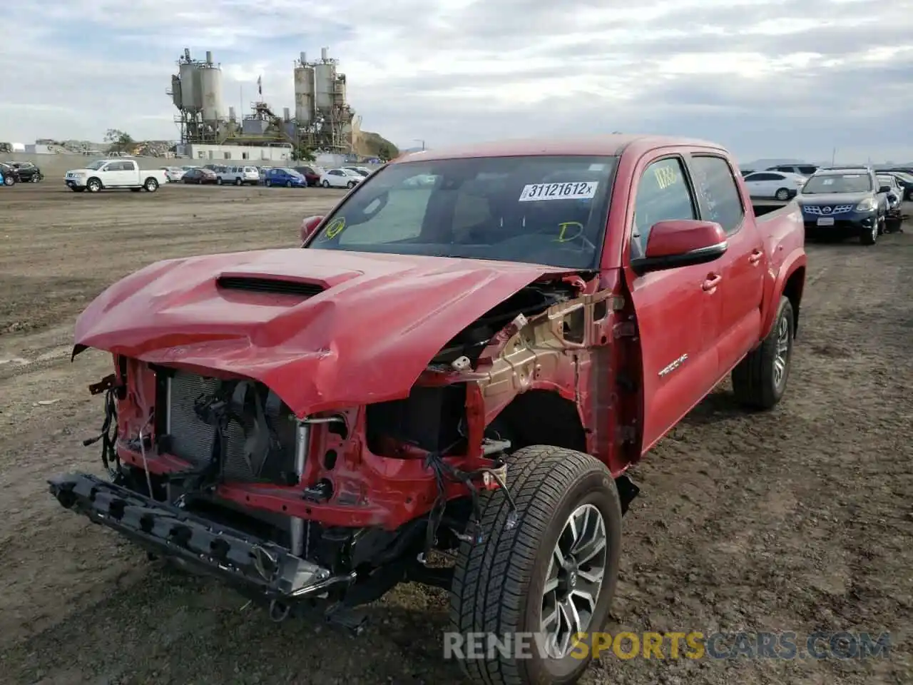 2 Photograph of a damaged car 3TMCZ5ANXMM394961 TOYOTA TACOMA 2021