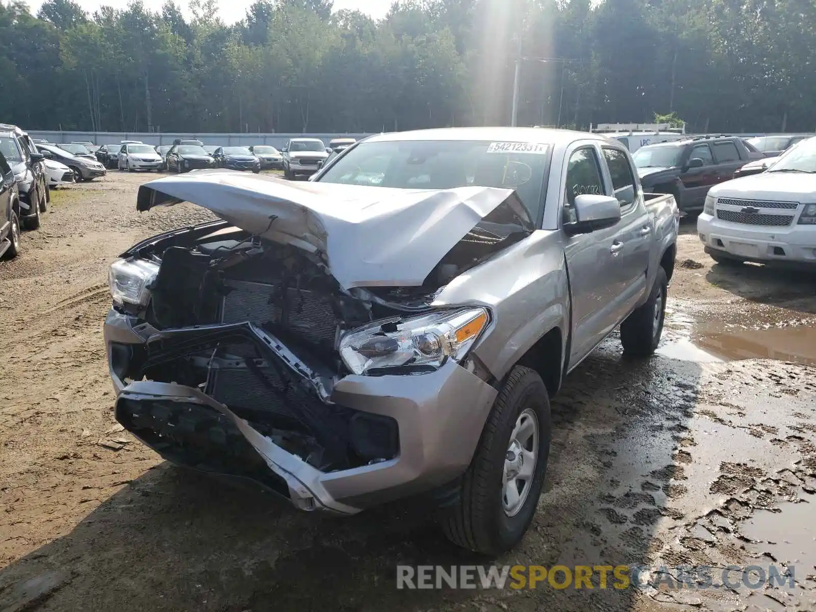 2 Photograph of a damaged car 3TMCZ5ANXMM401469 TOYOTA TACOMA 2021