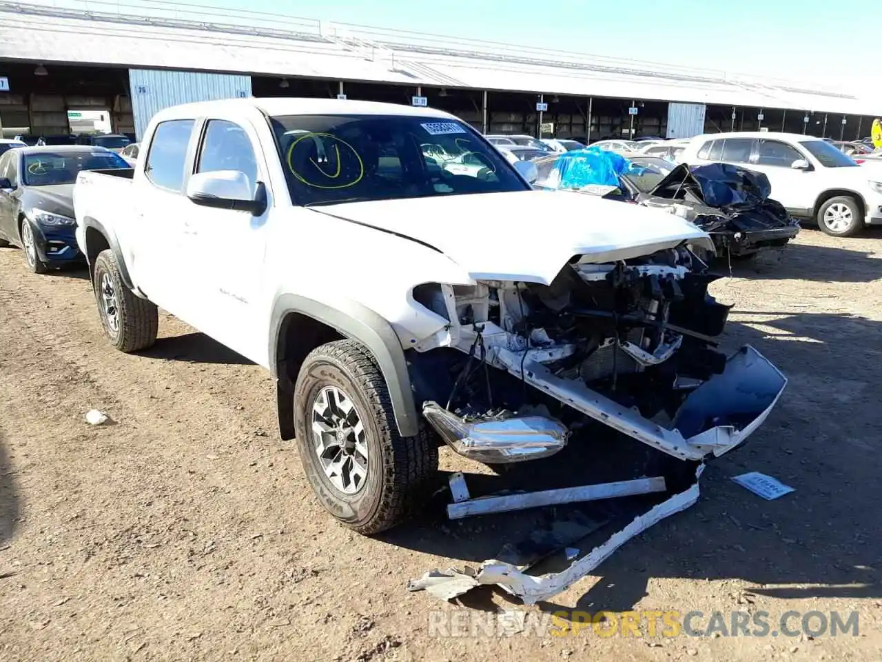 1 Photograph of a damaged car 3TMCZ5ANXMM403559 TOYOTA TACOMA 2021