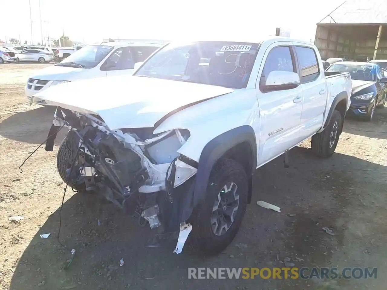 2 Photograph of a damaged car 3TMCZ5ANXMM403559 TOYOTA TACOMA 2021