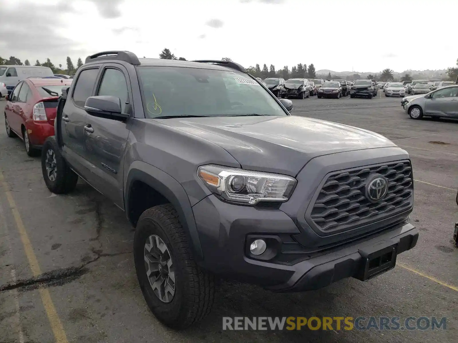 1 Photograph of a damaged car 3TMCZ5ANXMM403741 TOYOTA TACOMA 2021