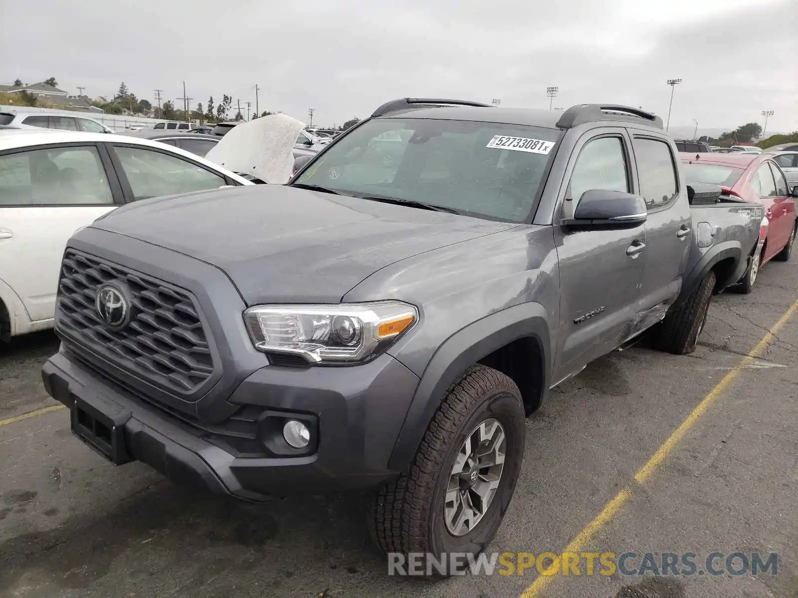 2 Photograph of a damaged car 3TMCZ5ANXMM403741 TOYOTA TACOMA 2021