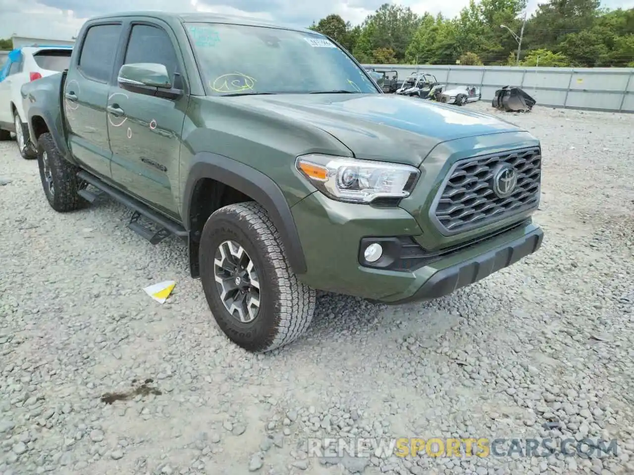 1 Photograph of a damaged car 3TMCZ5ANXMM407076 TOYOTA TACOMA 2021