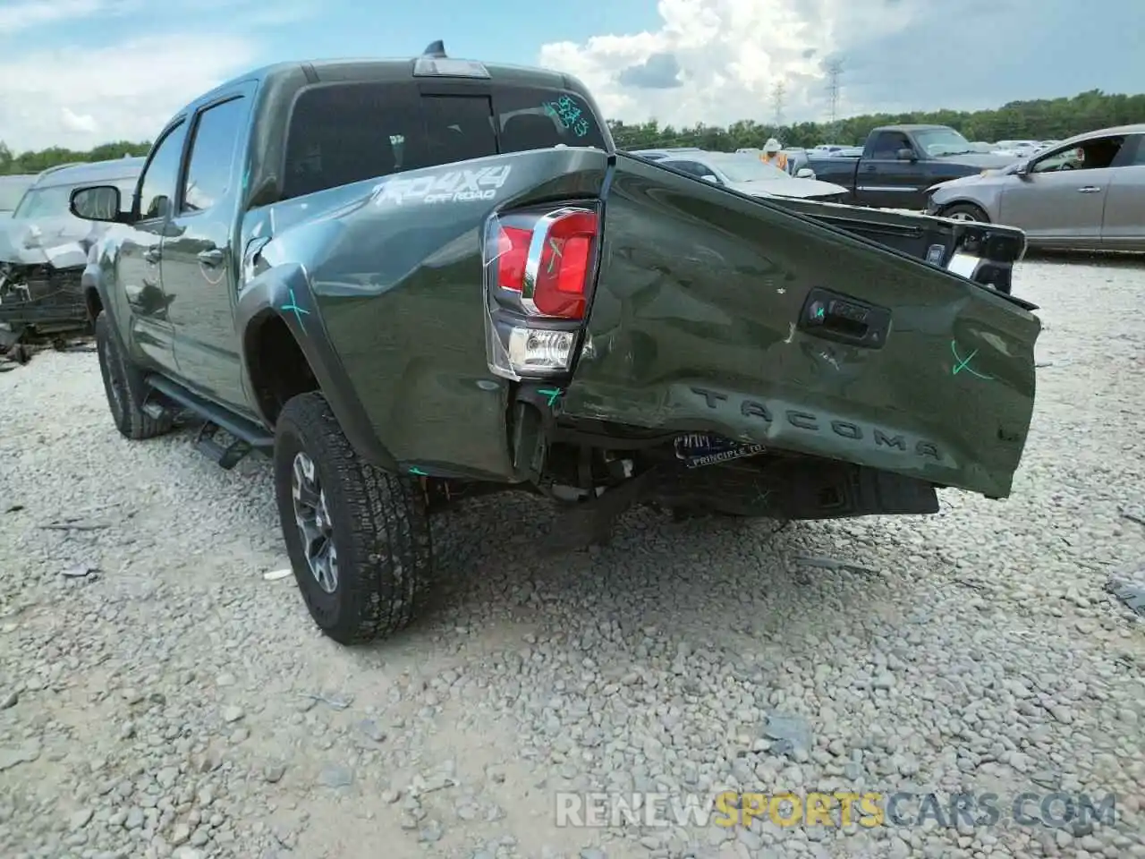 3 Photograph of a damaged car 3TMCZ5ANXMM407076 TOYOTA TACOMA 2021