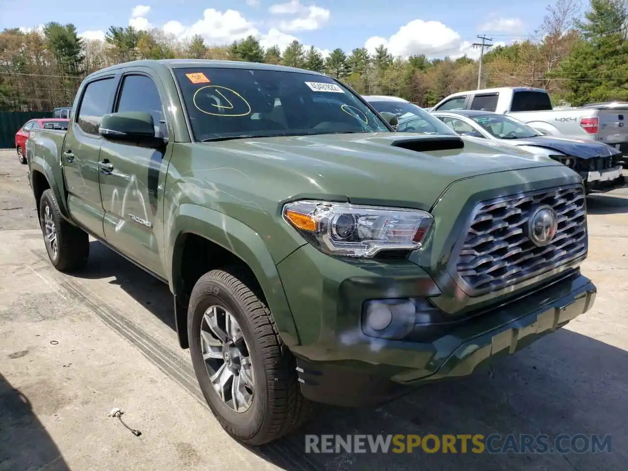 1 Photograph of a damaged car 3TMCZ5ANXMM417073 TOYOTA TACOMA 2021