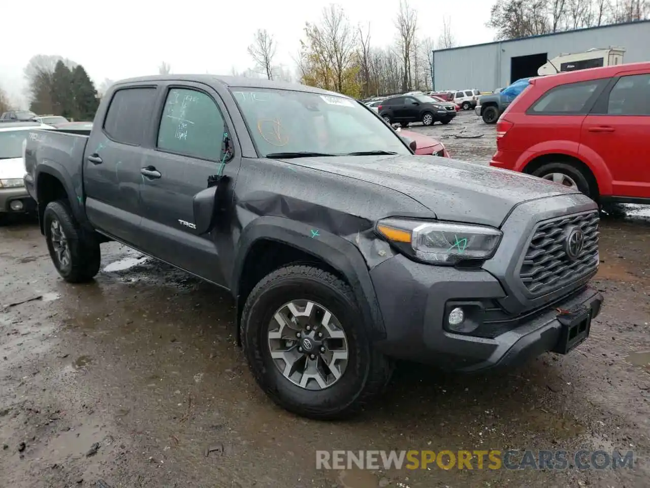 1 Photograph of a damaged car 3TMCZ5ANXMM423794 TOYOTA TACOMA 2021