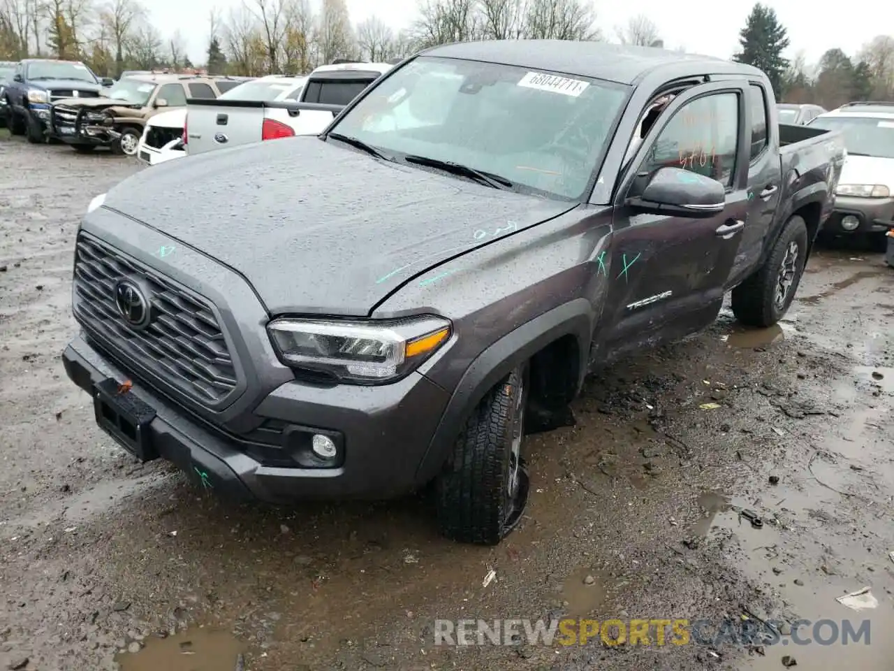 2 Photograph of a damaged car 3TMCZ5ANXMM423794 TOYOTA TACOMA 2021