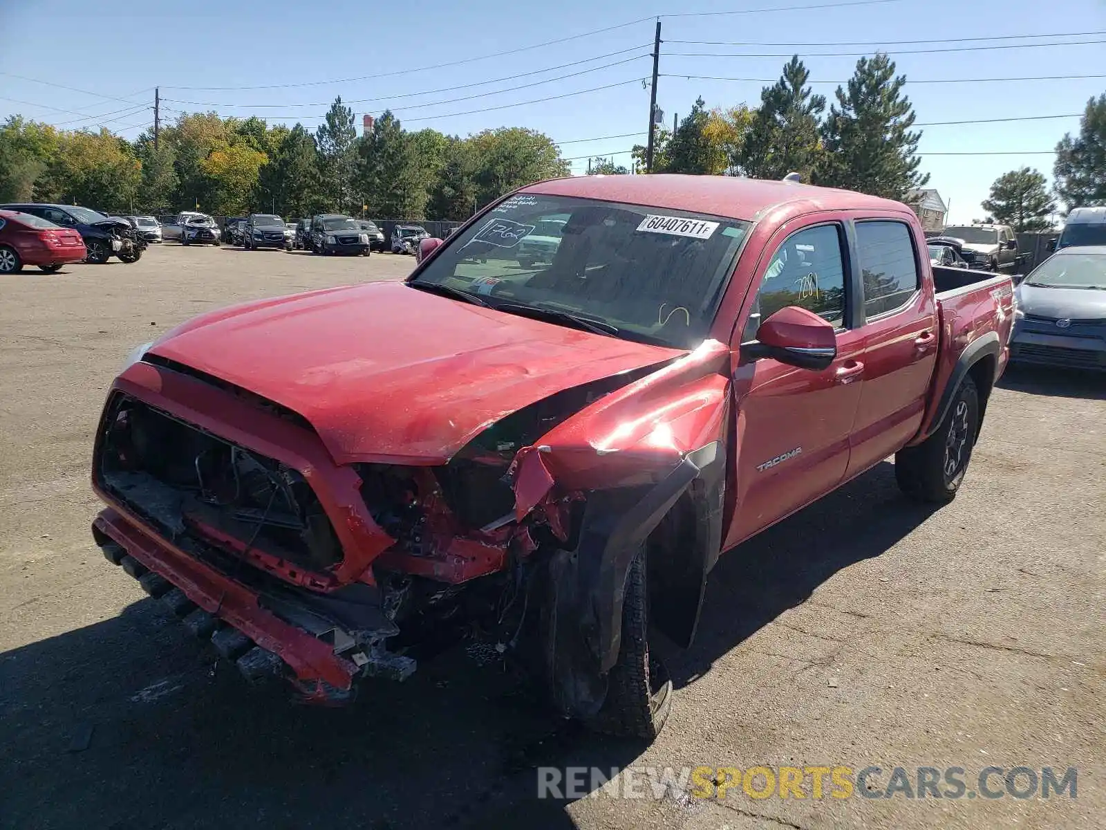 2 Photograph of a damaged car 3TMCZ5ANXMM425772 TOYOTA TACOMA 2021