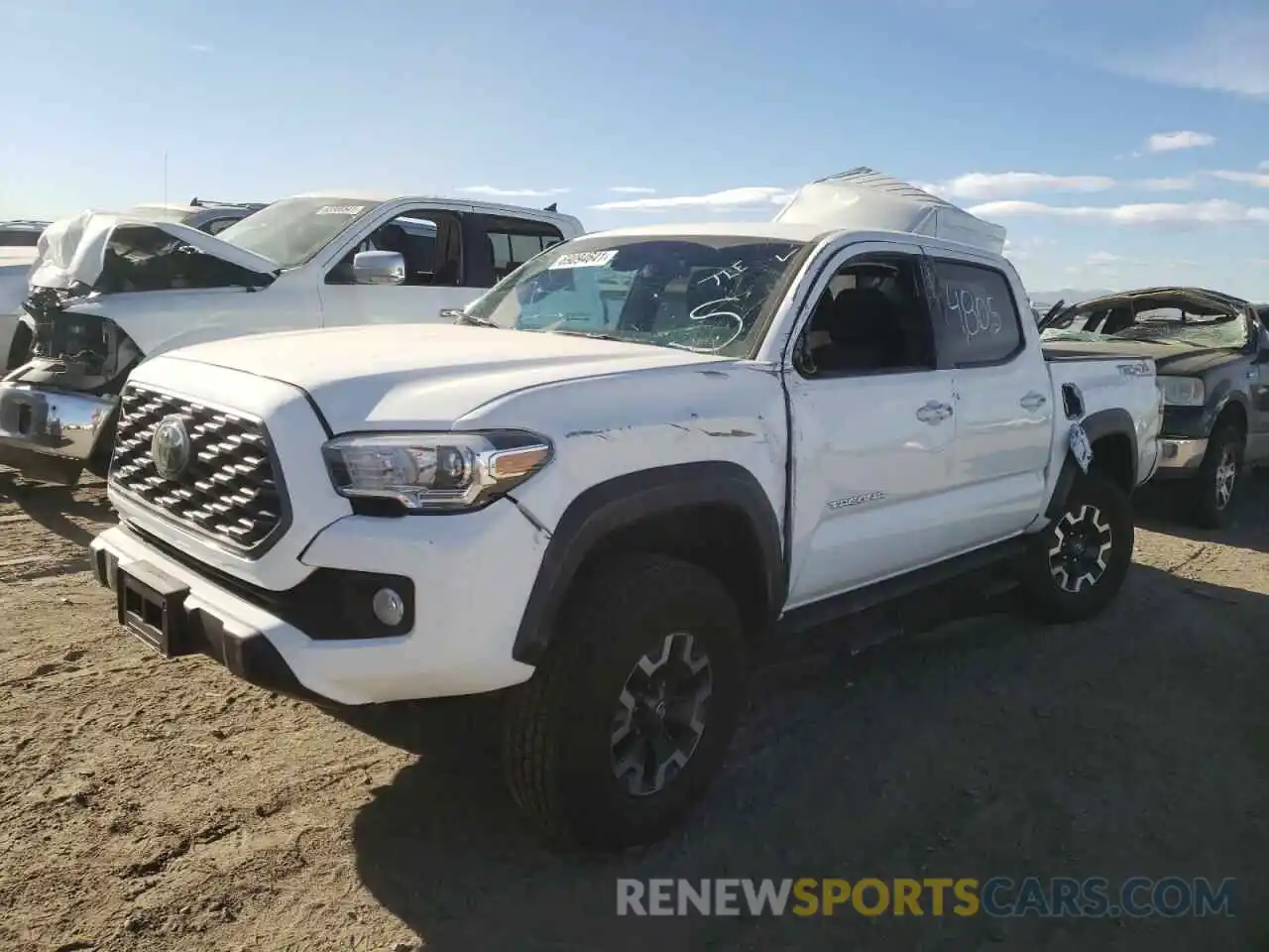 2 Photograph of a damaged car 3TMCZ5ANXMM443608 TOYOTA TACOMA 2021