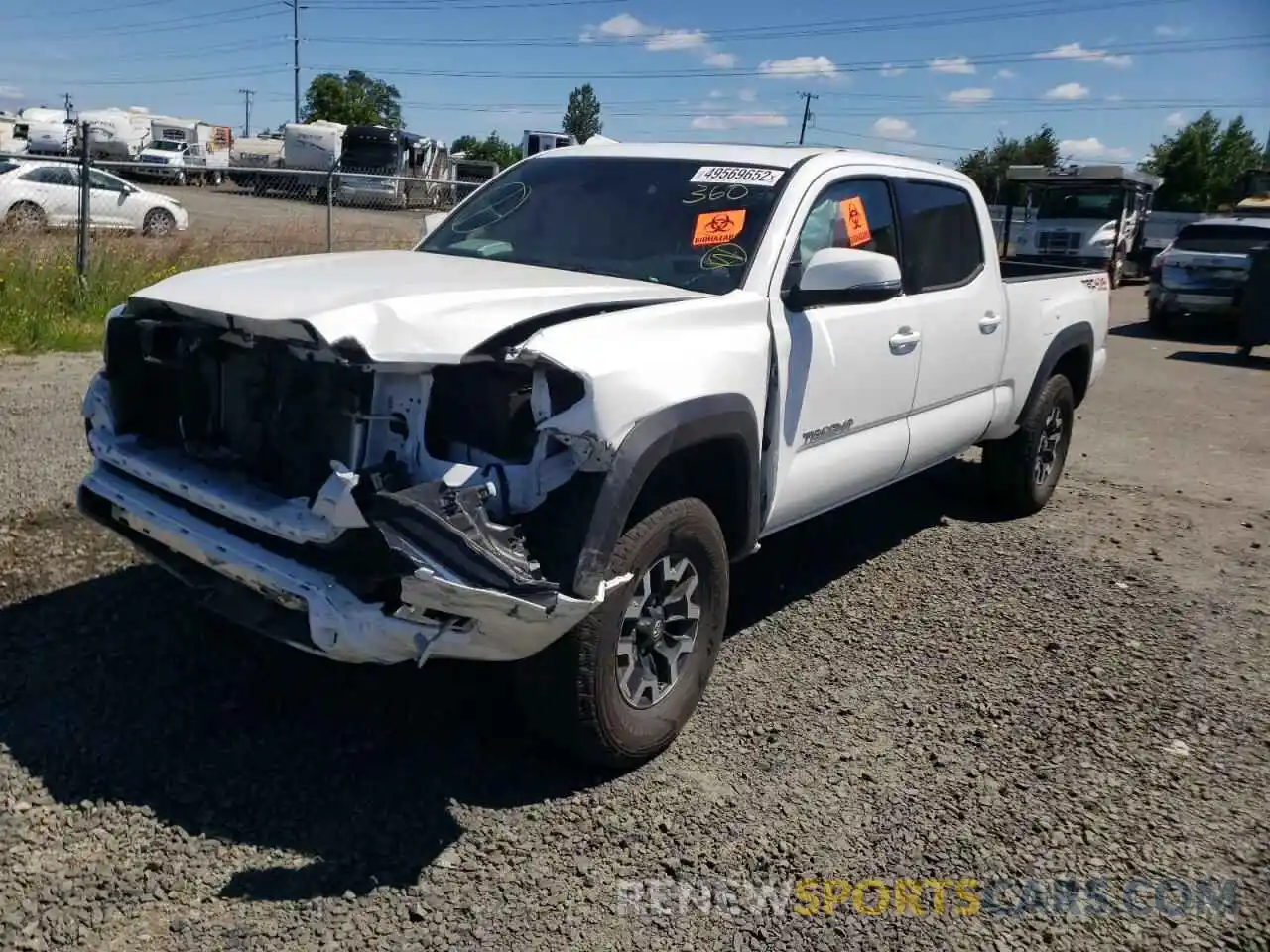 2 Photograph of a damaged car 3TMDZ5BN0MM109705 TOYOTA TACOMA 2021