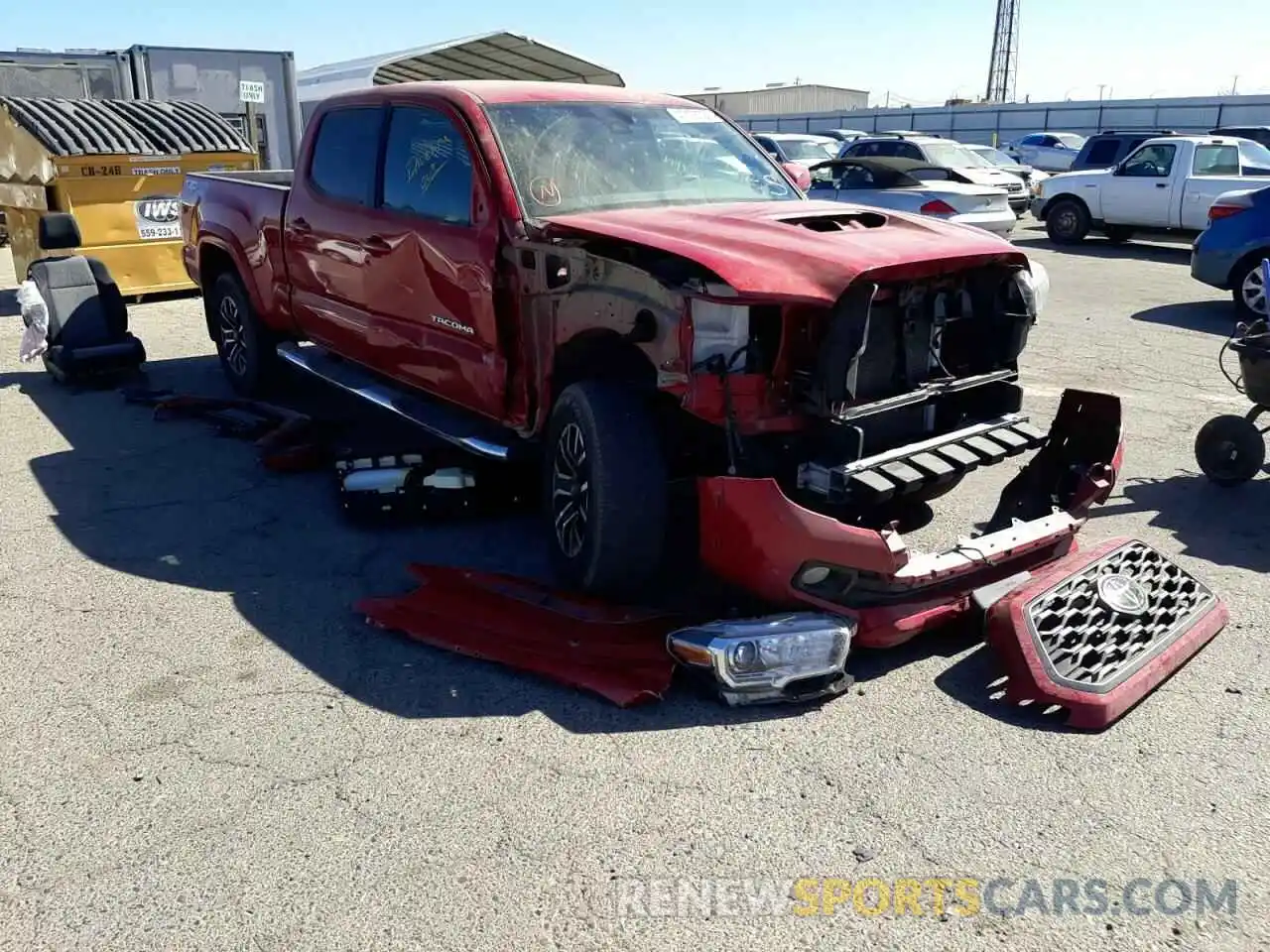 1 Photograph of a damaged car 3TMDZ5BN0MM118825 TOYOTA TACOMA 2021