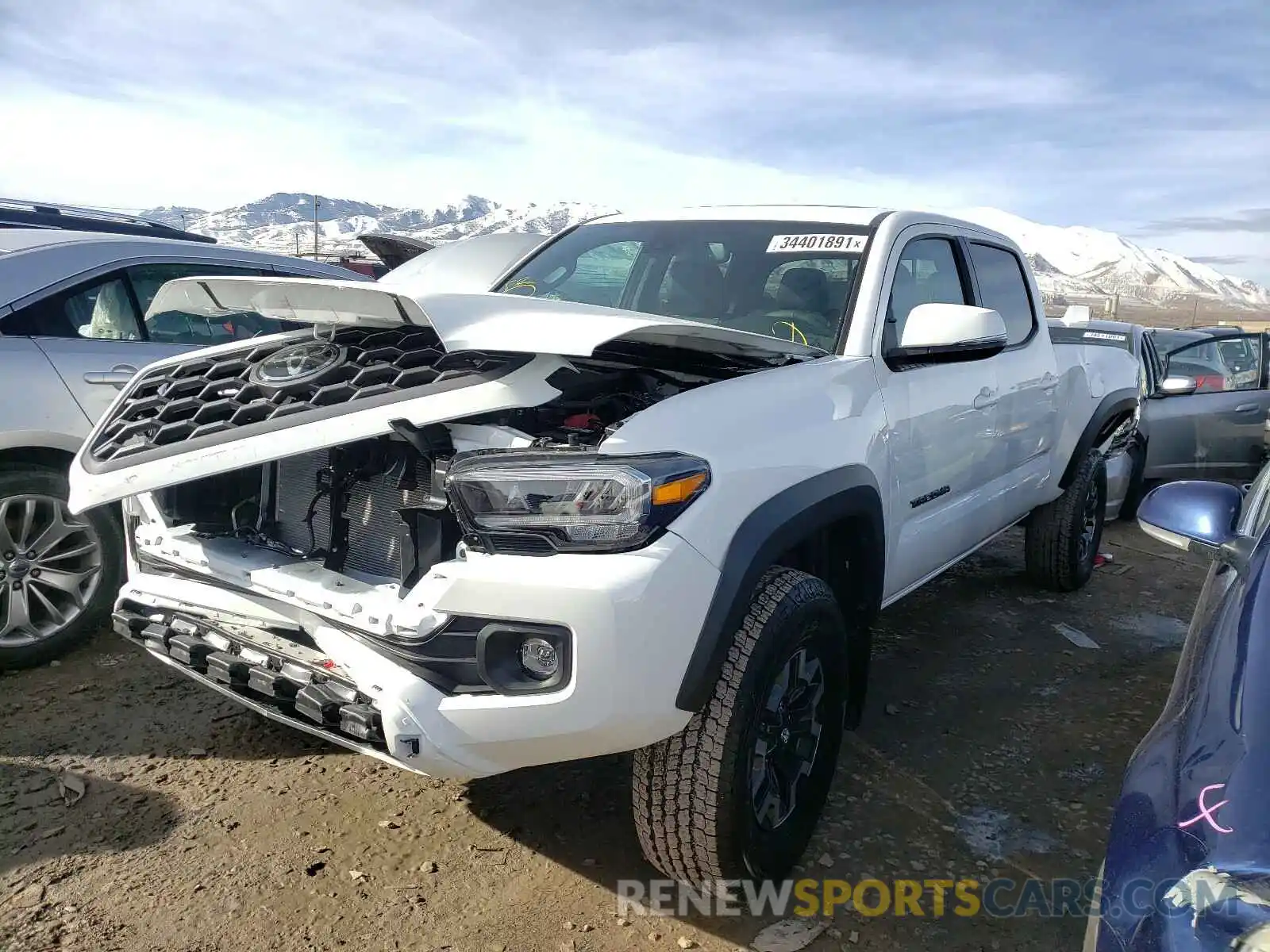 2 Photograph of a damaged car 3TMDZ5BN1MM106263 TOYOTA TACOMA 2021