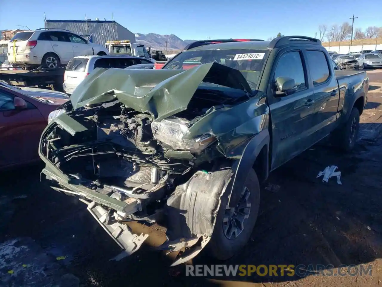 2 Photograph of a damaged car 3TMDZ5BN2MM117109 TOYOTA TACOMA 2021