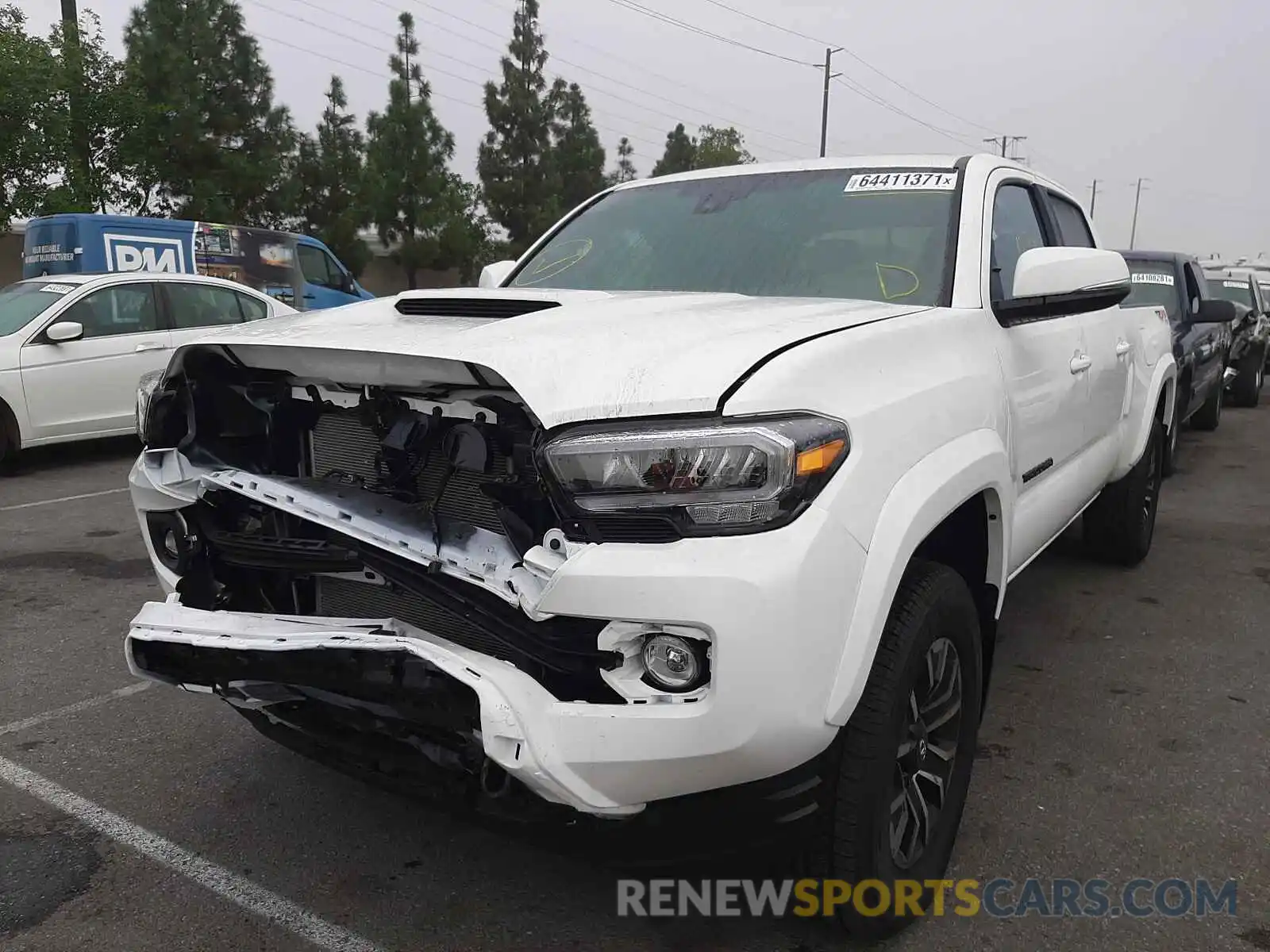 2 Photograph of a damaged car 3TMDZ5BN2MM120415 TOYOTA TACOMA 2021