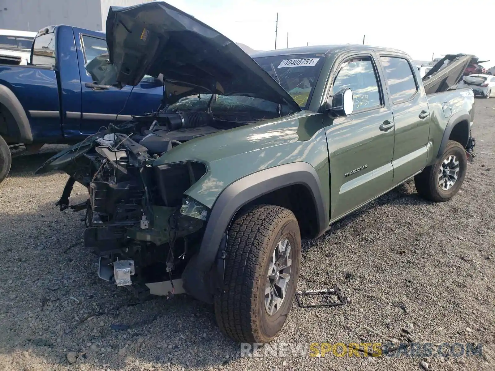 2 Photograph of a damaged car 3TMDZ5BN4MM102093 TOYOTA TACOMA 2021