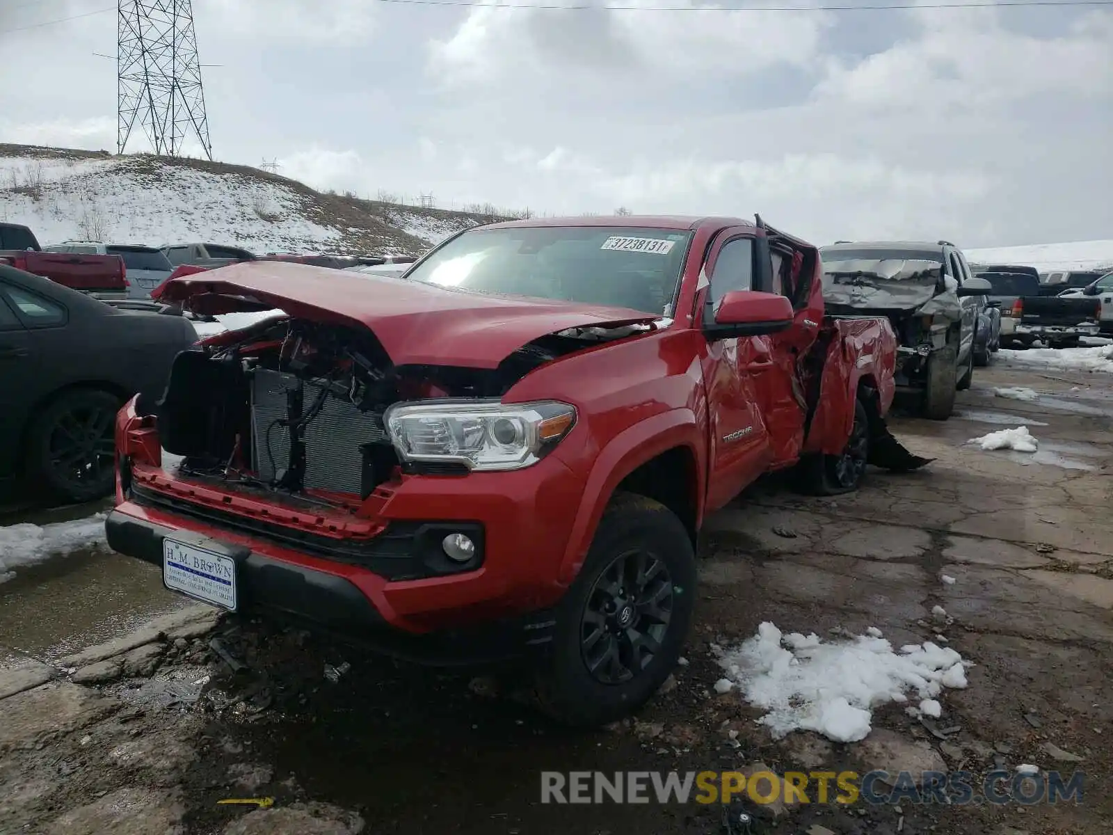 2 Photograph of a damaged car 3TMDZ5BN4MM106306 TOYOTA TACOMA 2021