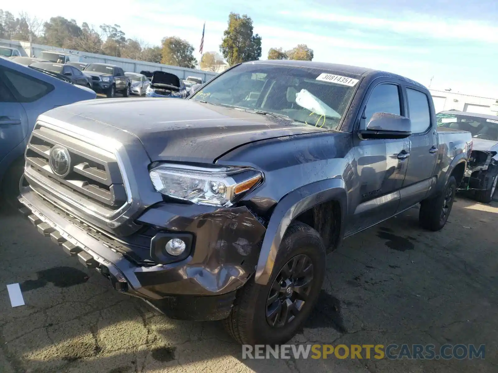 9 Photograph of a damaged car 3TMDZ5BN5MM100563 TOYOTA TACOMA 2021