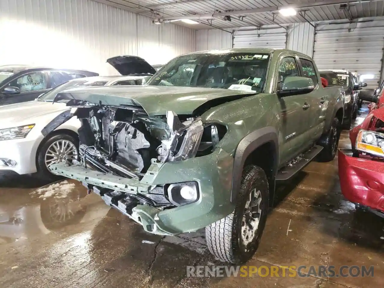 2 Photograph of a damaged car 3TMDZ5BN6MM100782 TOYOTA TACOMA 2021