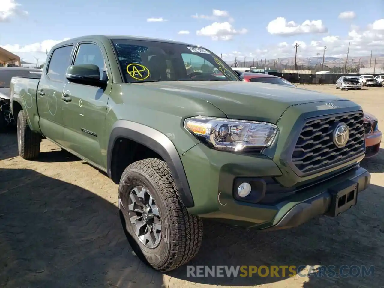 1 Photograph of a damaged car 3TMDZ5BN6MM119526 TOYOTA TACOMA 2021