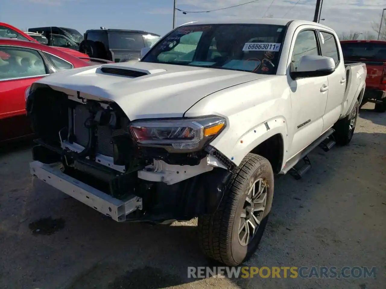 2 Photograph of a damaged car 3TMDZ5BN7MM104503 TOYOTA TACOMA 2021