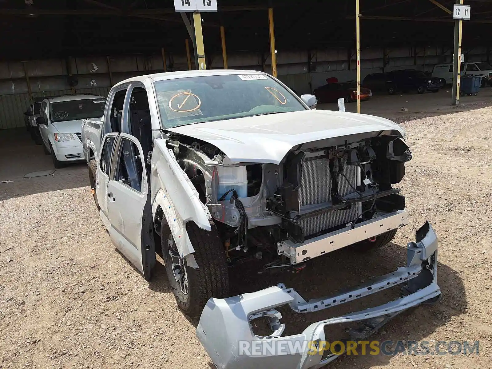 1 Photograph of a damaged car 3TMDZ5BN8MM109161 TOYOTA TACOMA 2021