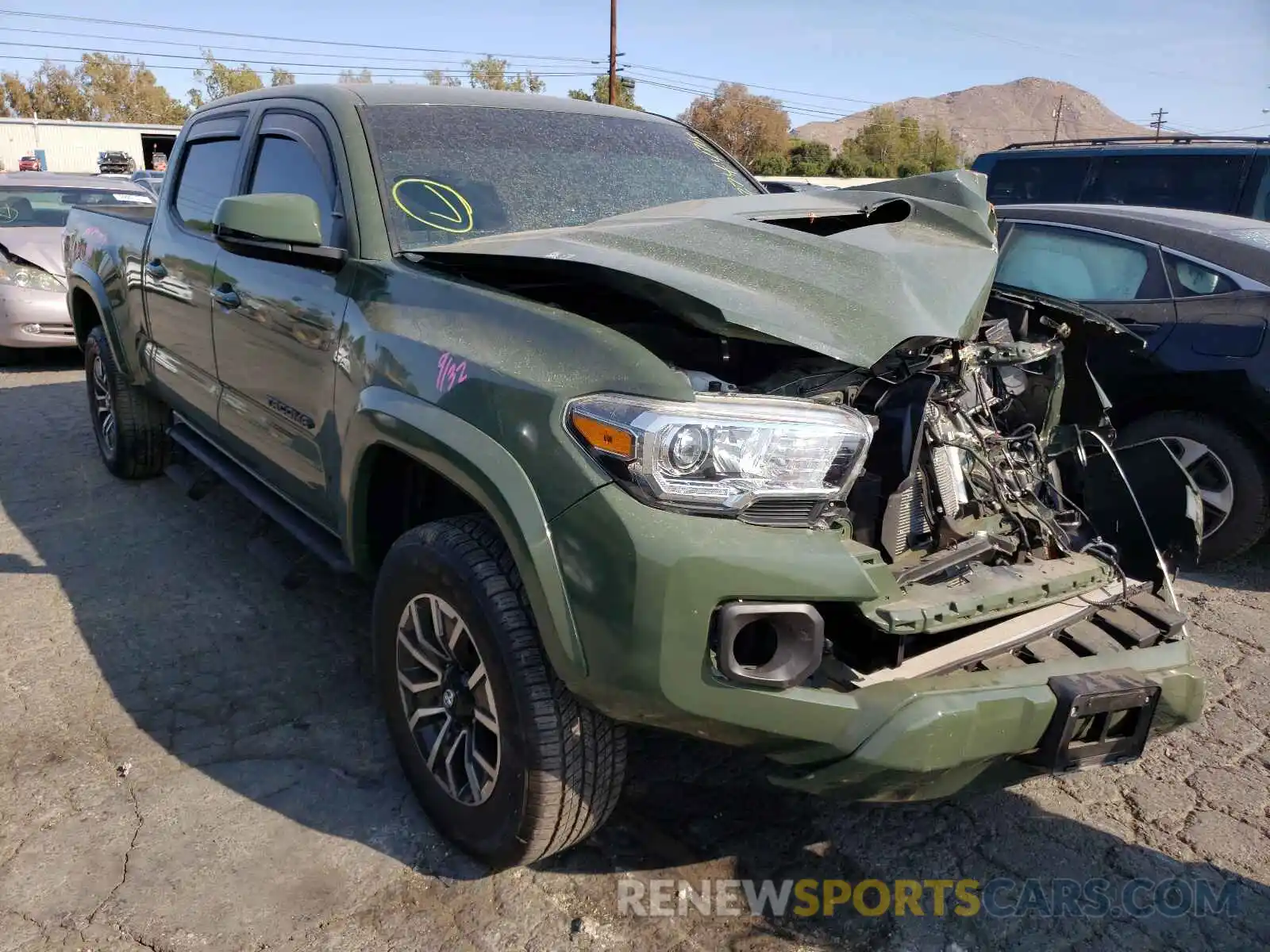 1 Photograph of a damaged car 3TMDZ5BN8MM110388 TOYOTA TACOMA 2021