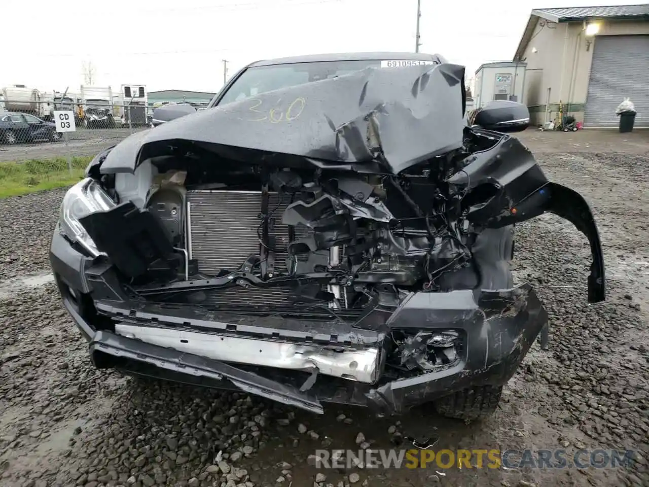 9 Photograph of a damaged car 3TMDZ5BN8MM111640 TOYOTA TACOMA 2021