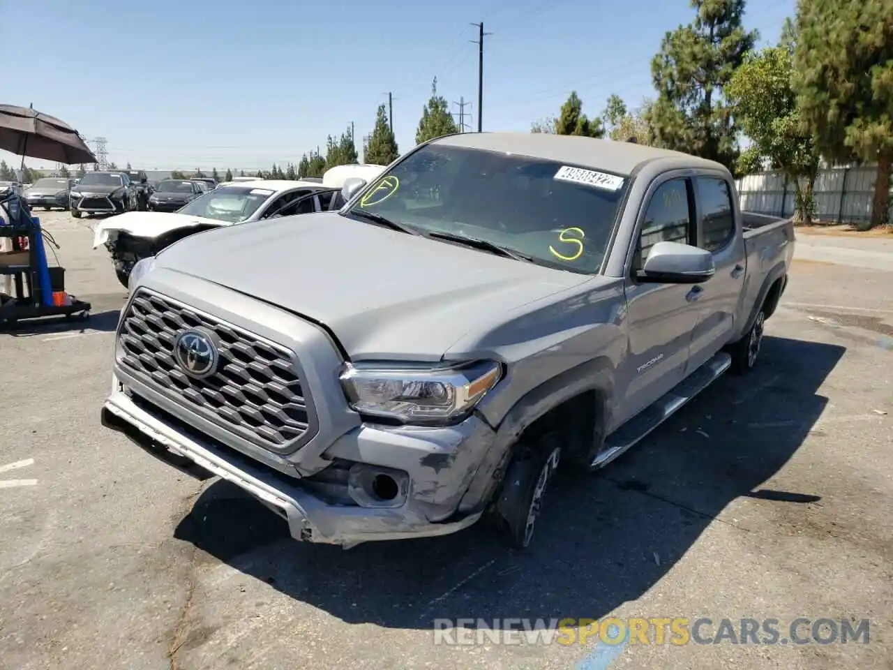 2 Photograph of a damaged car 3TMDZ5BN9MM108116 TOYOTA TACOMA 2021