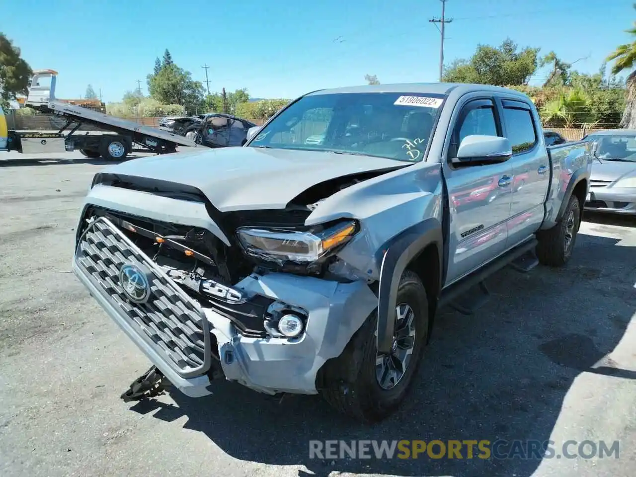 2 Photograph of a damaged car 3TMDZ5BN9MM113087 TOYOTA TACOMA 2021