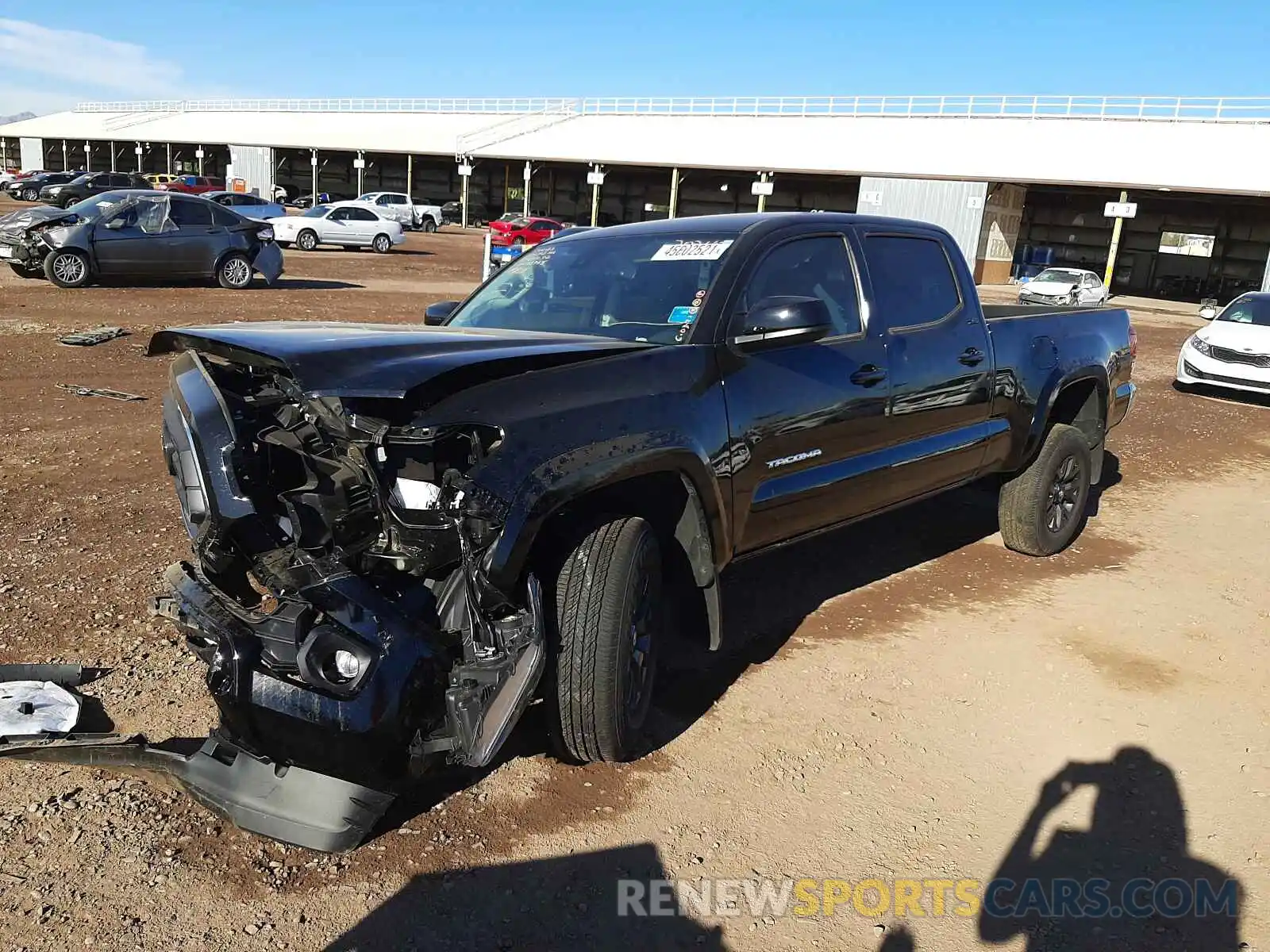 2 Photograph of a damaged car 3TMDZ5BNXMM103765 TOYOTA TACOMA 2021