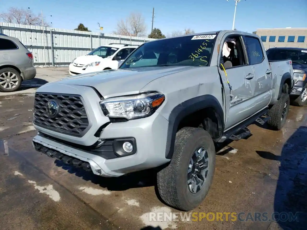 2 Photograph of a damaged car 3TMDZ5BNXMM105371 TOYOTA TACOMA 2021