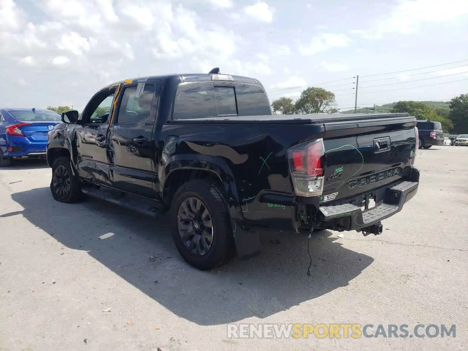 3 Photograph of a damaged car 3TMGZ5AN7MM371817 TOYOTA TACOMA 2021