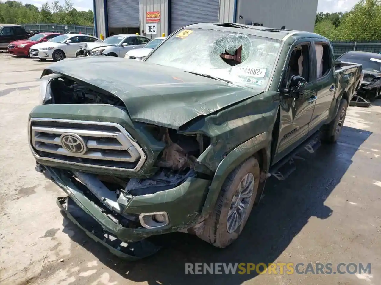 2 Photograph of a damaged car 3TMHZ5BN4MM120532 TOYOTA TACOMA 2021