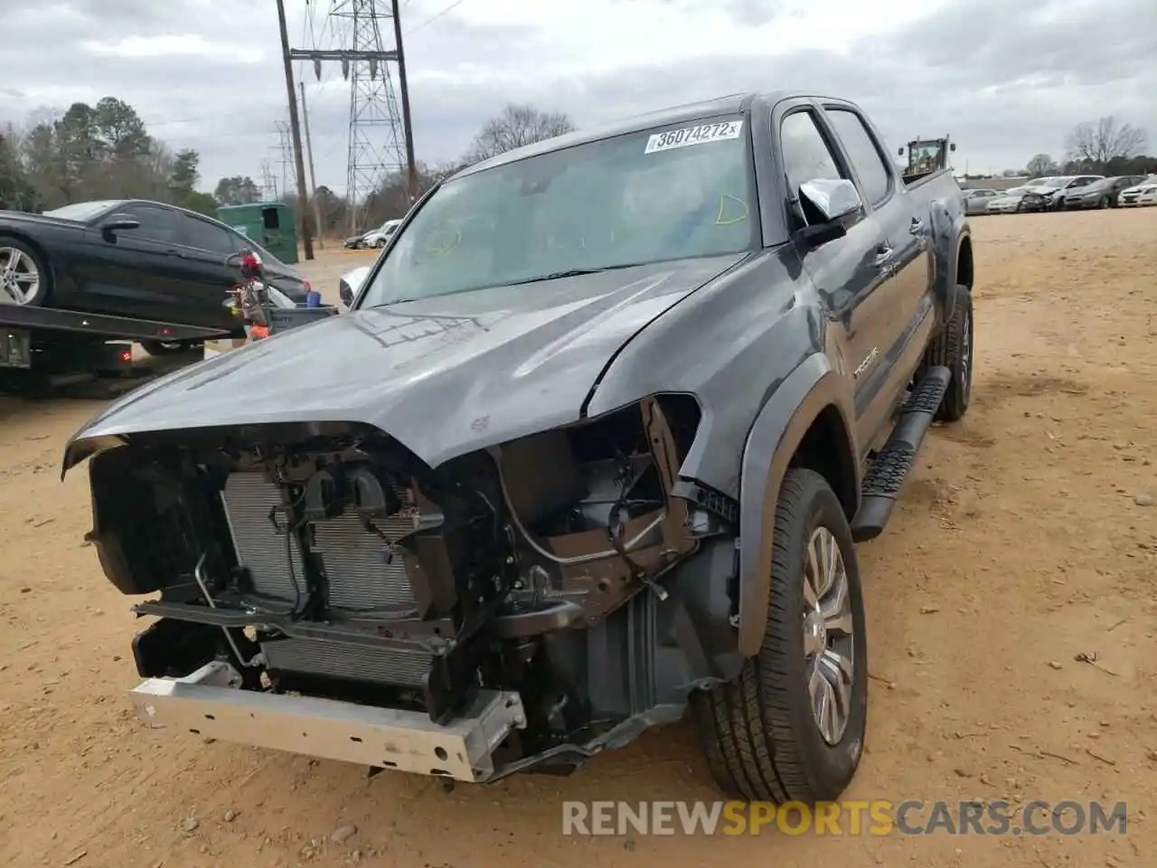 2 Photograph of a damaged car 3TMHZ5BNXMM106280 TOYOTA TACOMA 2021