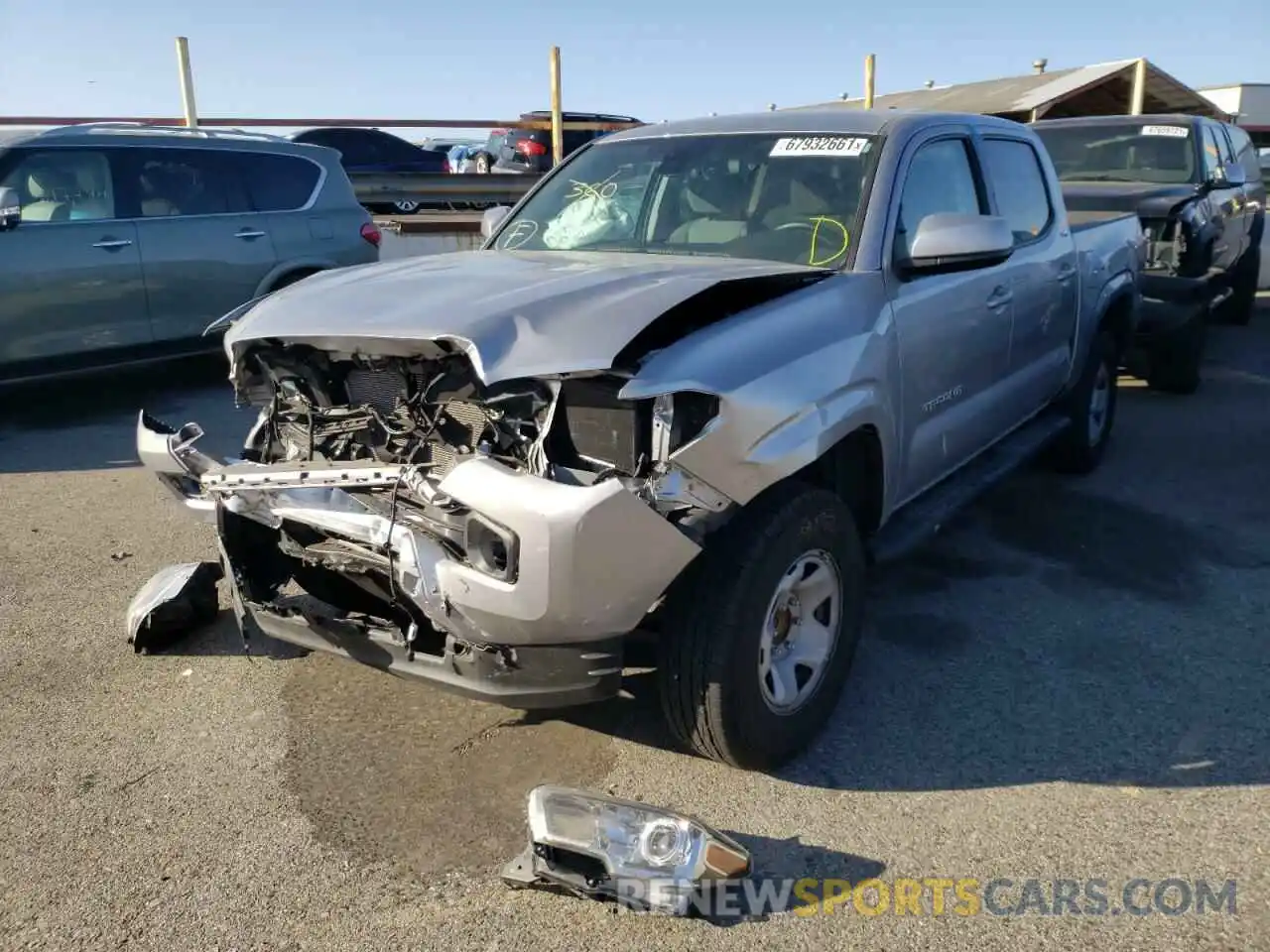 2 Photograph of a damaged car 3TYAX5GN0MT014681 TOYOTA TACOMA 2021