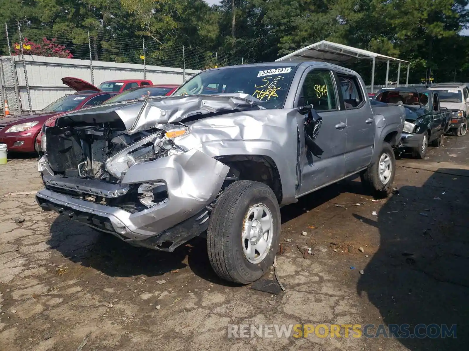 2 Photograph of a damaged car 3TYAX5GN0MT018987 TOYOTA TACOMA 2021