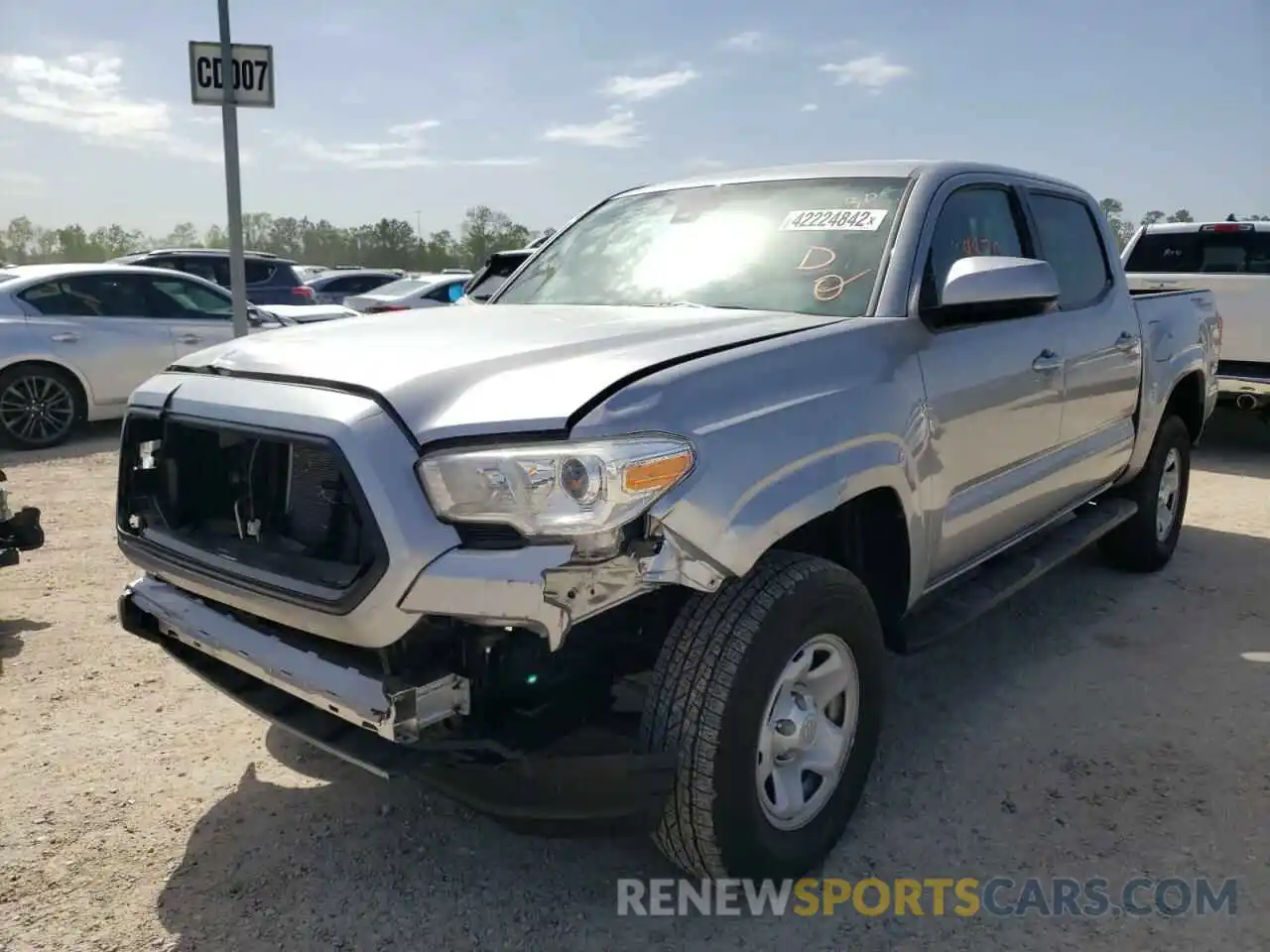 2 Photograph of a damaged car 3TYAX5GN0MT022537 TOYOTA TACOMA 2021