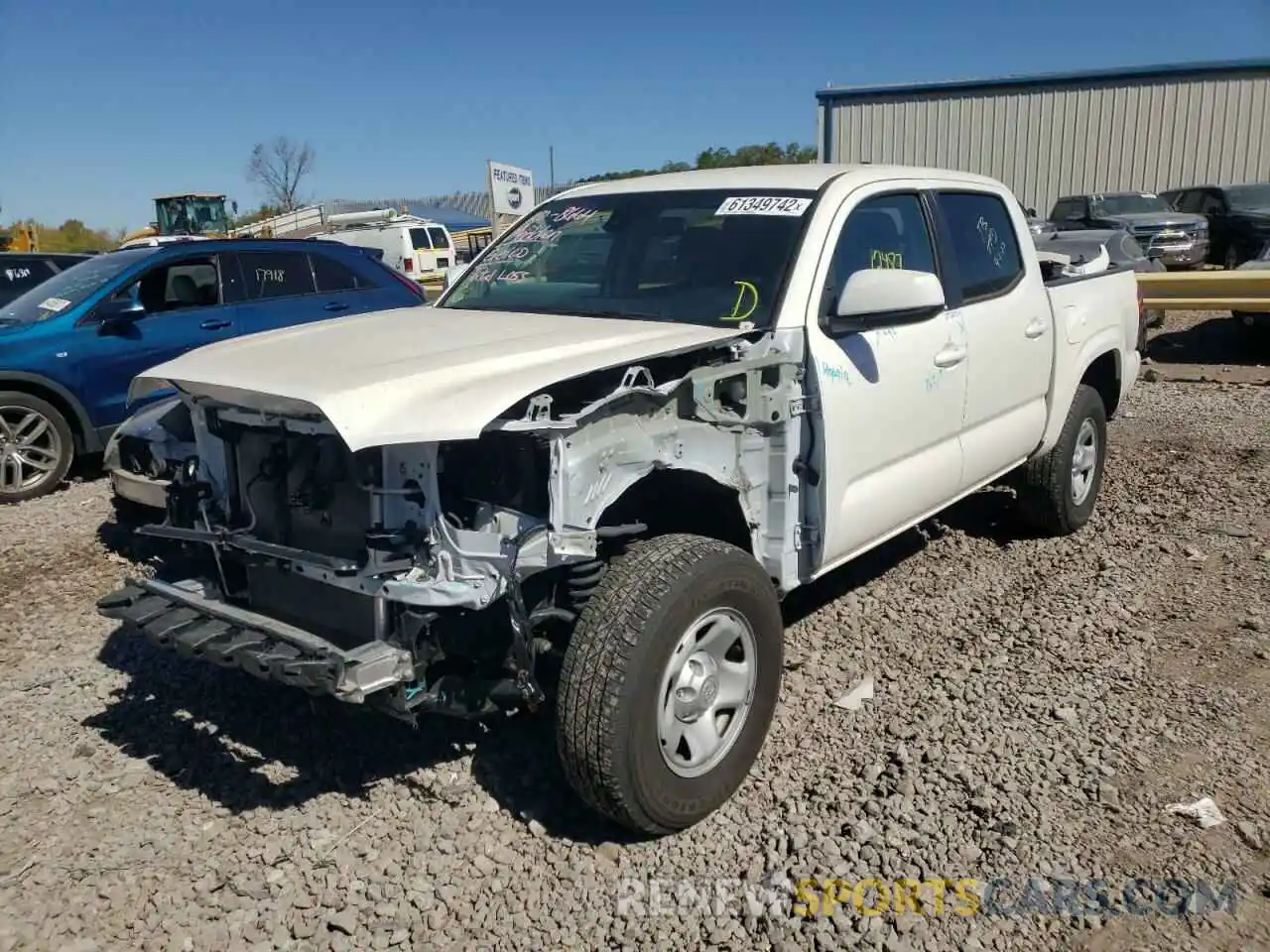 2 Photograph of a damaged car 3TYAX5GN2MT016464 TOYOTA TACOMA 2021